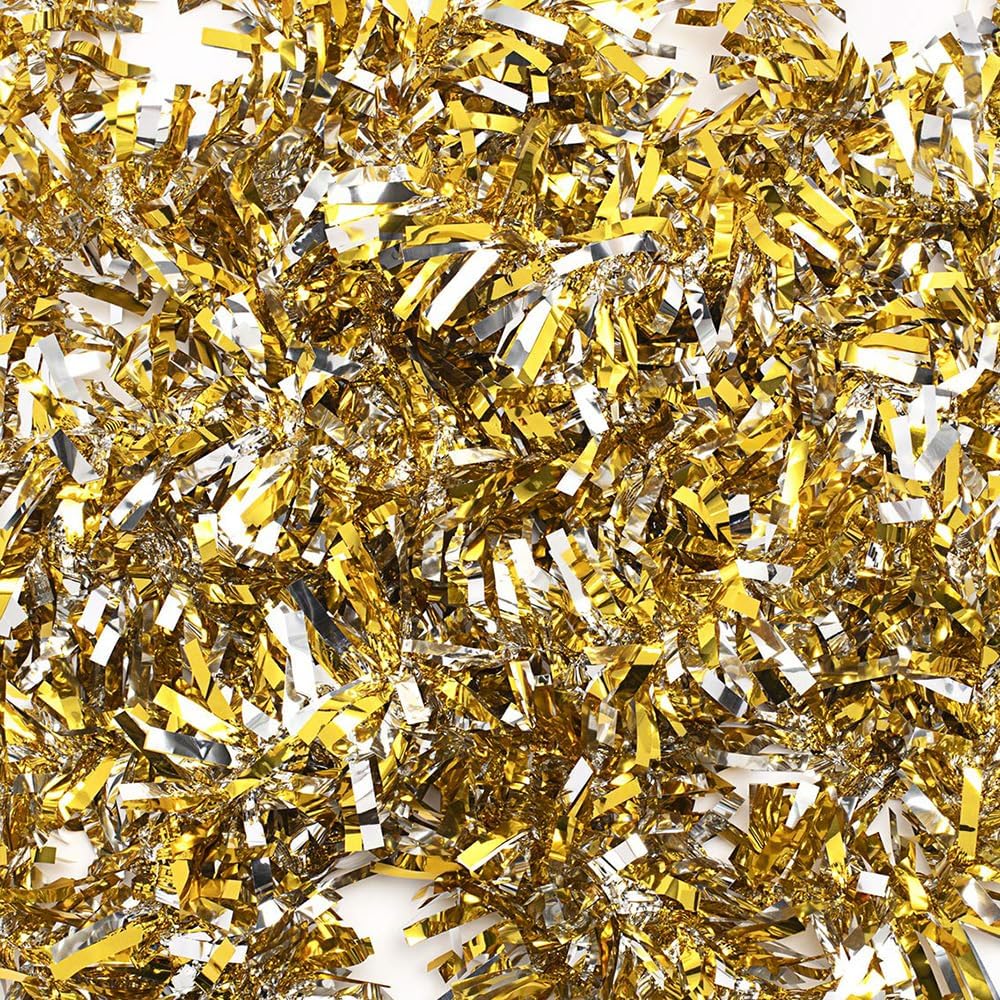 Anderson's Gold & Silver Metallic Tinsel Twist for Trailer Or Golf Cart, 4 inches Wide x 25 ft