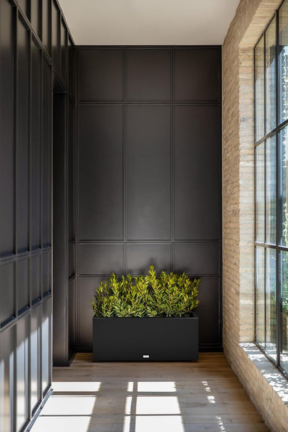 Veradek Block Series Long Box Planter - Large Rectangular Planter for Indoor or Outdoor Patio/Porch