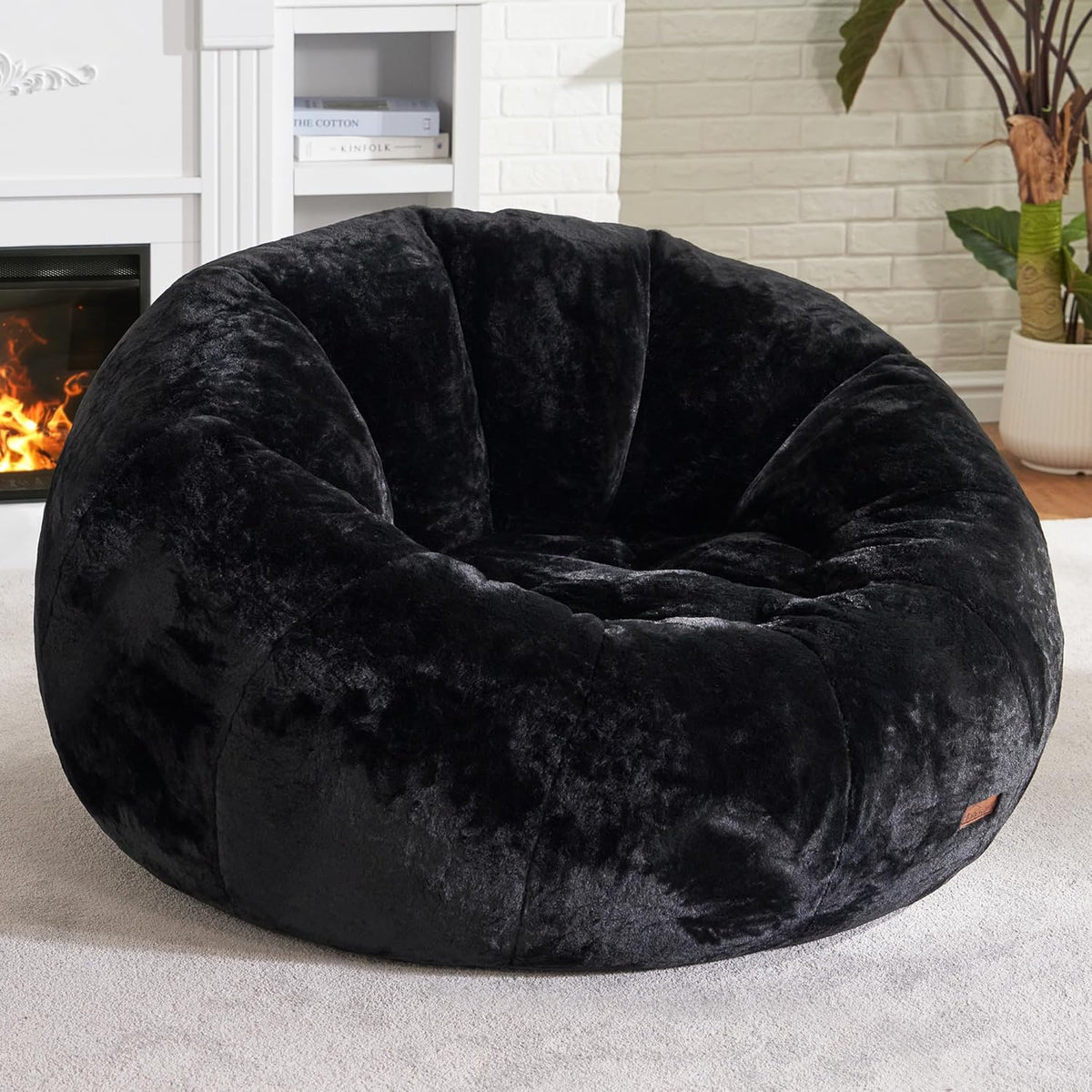 Hobestluk Bean Bag Chairs Large Bean Bag Couch for Adults Stuffed Sofa Chair Comfy Giant Bean Bag