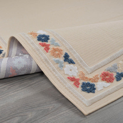 Beverly Rug Outdoor Rug 9x12 Modern Bordered Large Area Rugs for Indoor and Outdoor Patio Easy to