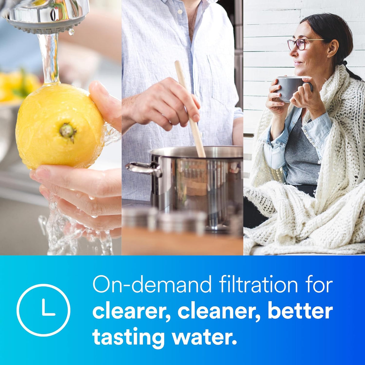 Aqua-Pure DW301 Under Sink Water Filter System, Removes Lead, VOC's, Microplastics, Cysts, Bad