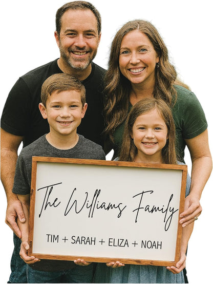 personalized home sign custom last name sign marriage ceremony decorations Newlywed gifts