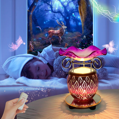 HUNANBANG Electric Scented Wax Warmer with Auto Off Timer - Candle Wax Melt Fragrance Burner