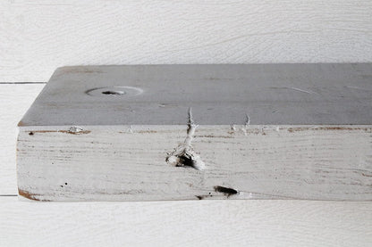 Urban Legacy Reclaimed Barn Joist Deep Floating Shelves | Deep Shelves with Low Profile Shelf