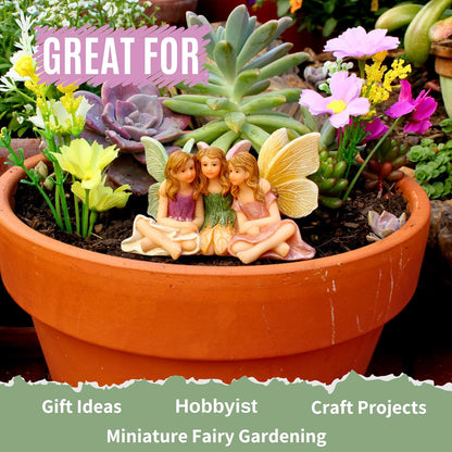 PRETMANNS Fairies for Fairy Garden - Accessories for an Outdoor or Indoor Miniature Garden