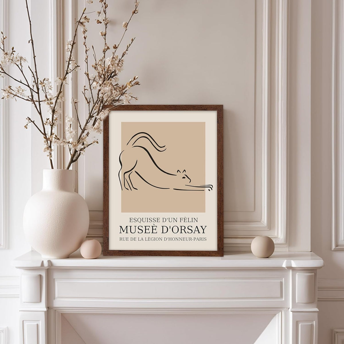 Poster Master Vintage Poster - Retro Minimalist Print - Gift for Artist, Housewarming - Cat, Line