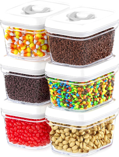 DWËLLZA KITCHEN Airtight Food Storage Containers with Lids – 6 Pieces All Same Size - Pantry