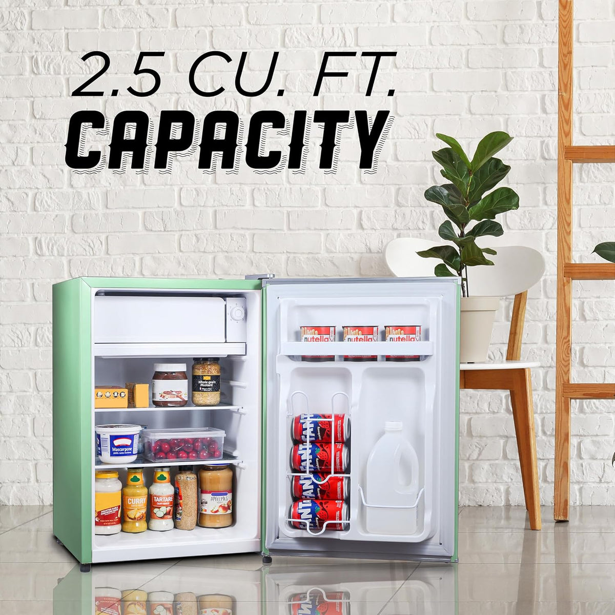 IBCR25MNT Compact, Energy Star Certified Small, Single Door Mini Fridge with Freezer Refrigerator