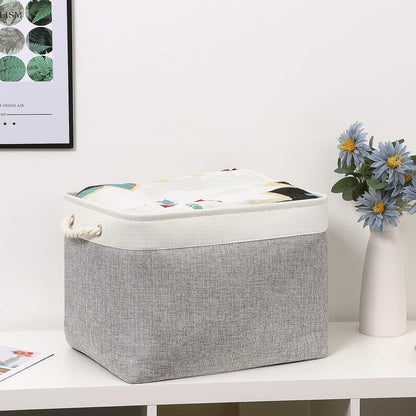 Bidtakay Storage Baskets for Organizing Large Storage Bins for Shelves 2 Pack 16x12 in Fabric