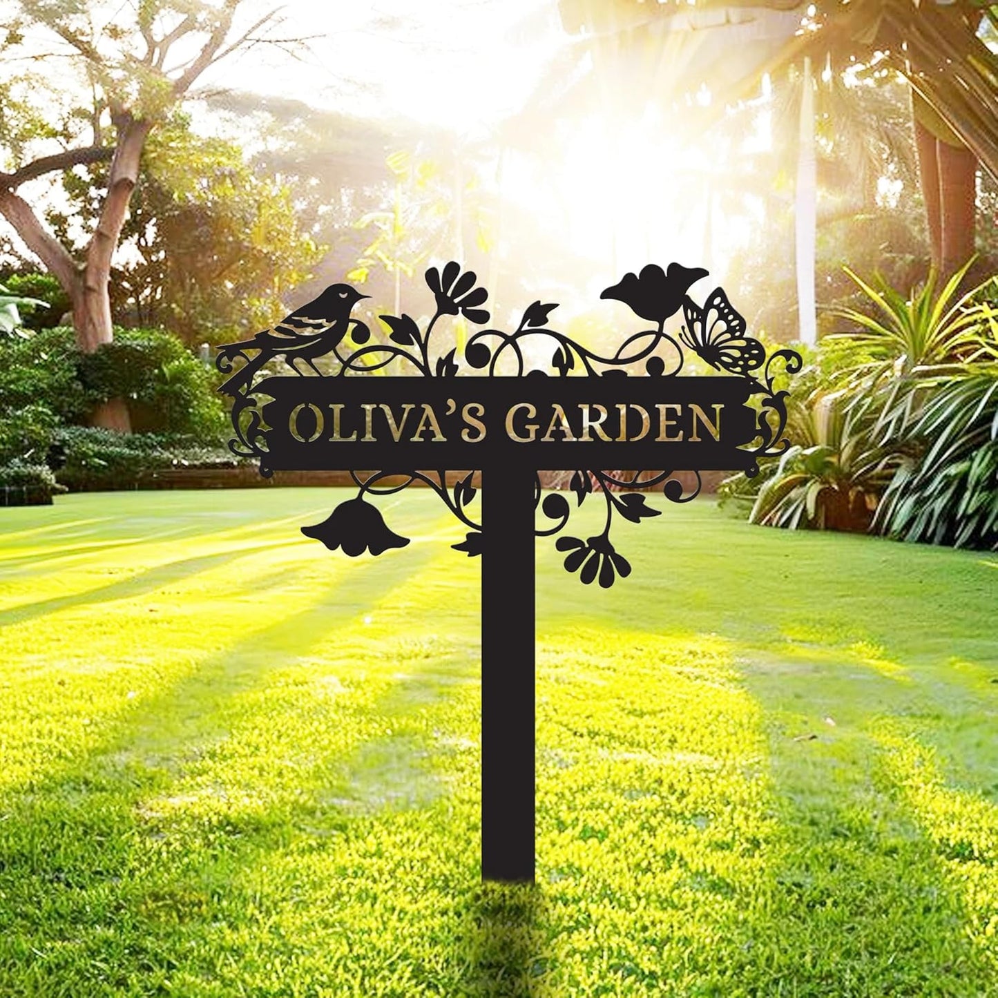 Metal Signs Customized | Personalized Garden Stake Metal Sign | Custom Metal Garden Sign |