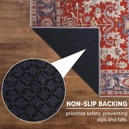 Keen Home Design 2x10 Rug - Machine Washable Runner Rug with Non-Slip Backing, Ideal for Hallway