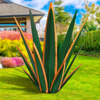 Large Tequila Rustic Sculpture, Rustic Metal Plants for Outdoor Patio Yard, Home Decor Hand Painted