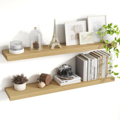 40 Inch Floating Shelves, 8 Inch Deep Floating Shelves for Wall, Hanging Shelf with Invisible