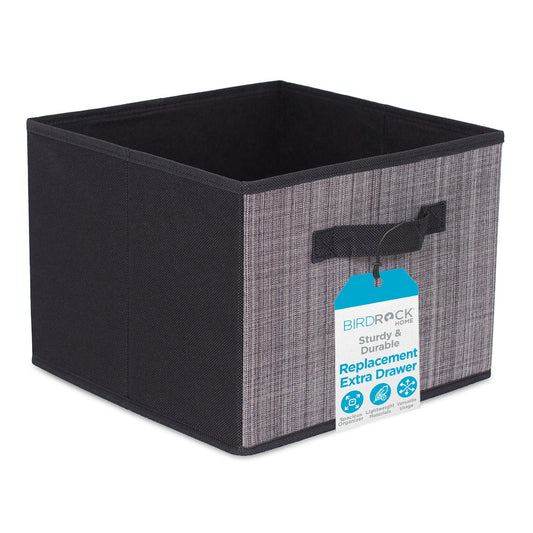 Internet's Best Replacement Extra Drawers for Hanging Closet Organizer - Canvas Storage Bins for
