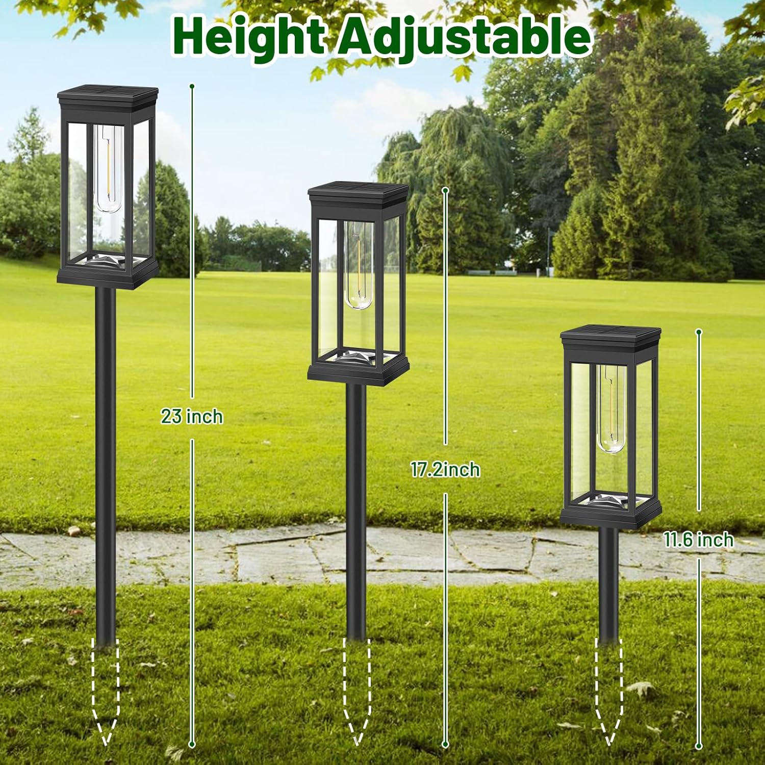 BesLowe 【Upgraded】 Solar Pathway Lights Outdoor, 12-Pack Large LED Solar Light Outdoor Waterproof