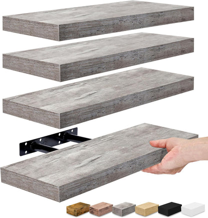 Sorbus Floating Shelves for Wall, Bathroom Shelves Wall Mounted for Kitchen, Bedroom, Living Room