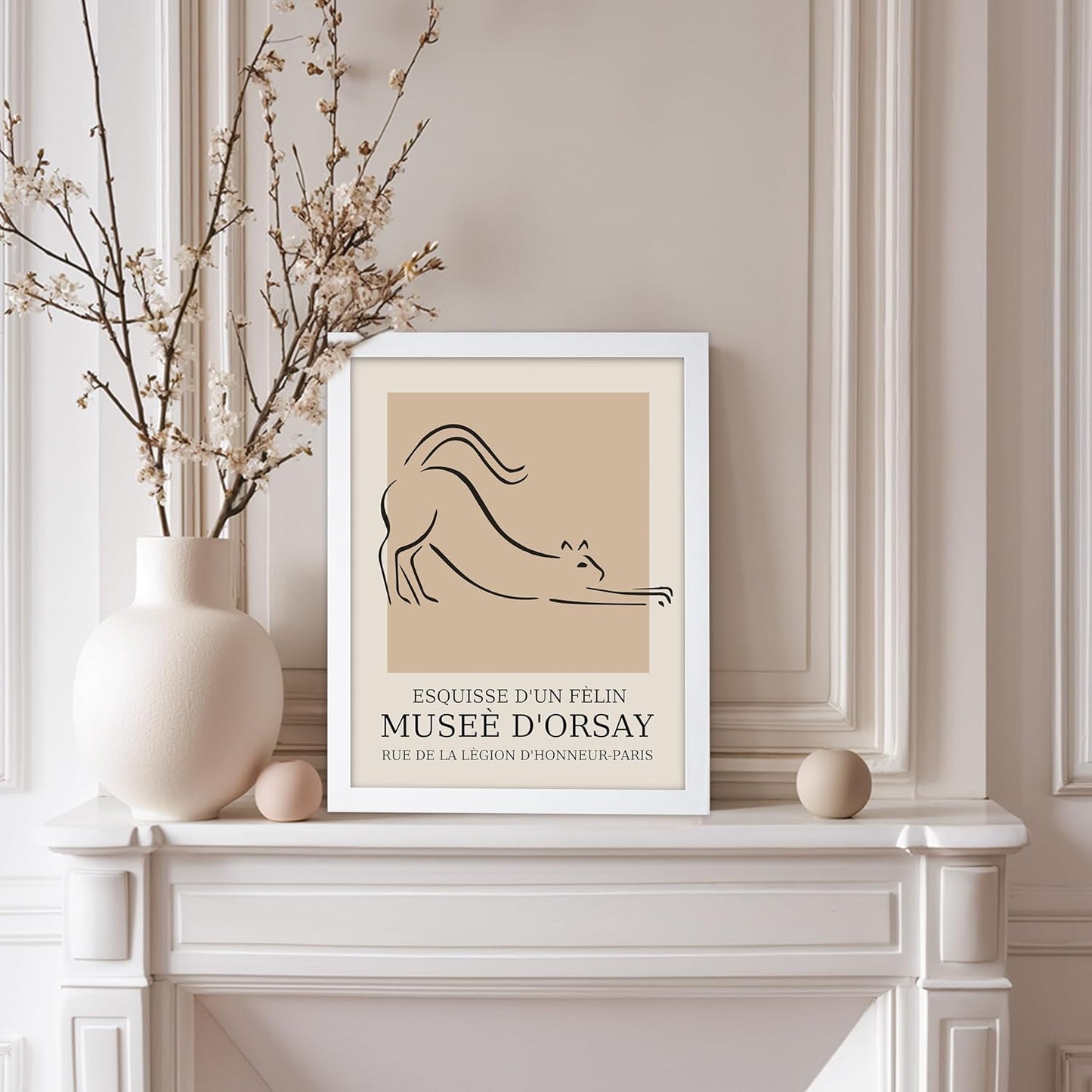 Poster Master Vintage Poster - Retro Minimalist Print - Gift for Artist, Housewarming - Cat, Line