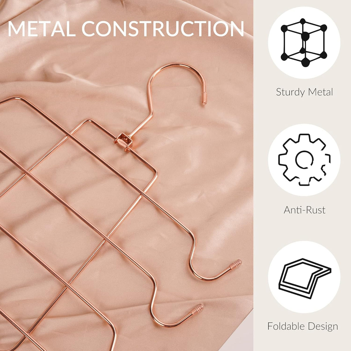 ZEDODIER Tank Top Hanger, 4 Pack Space Saving Bra Hangers, Non-Slip Hanging Sport Bras Holder
