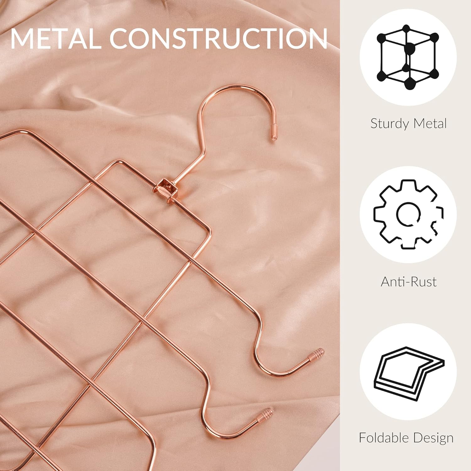 ZEDODIER Tank Top Hanger, 4 Pack Space Saving Bra Hangers, Non-Slip Hanging Sport Bras Holder