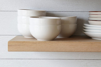 Urban Legacy Unfinished White Oak Deep Floating Shelves | Easy to Install Accent Modern Floating