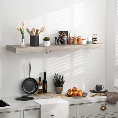 Floating Shelves - 10.3 Inch Deep Wall Shelf for Decor & Storage - Wall Mounted Display Shelving