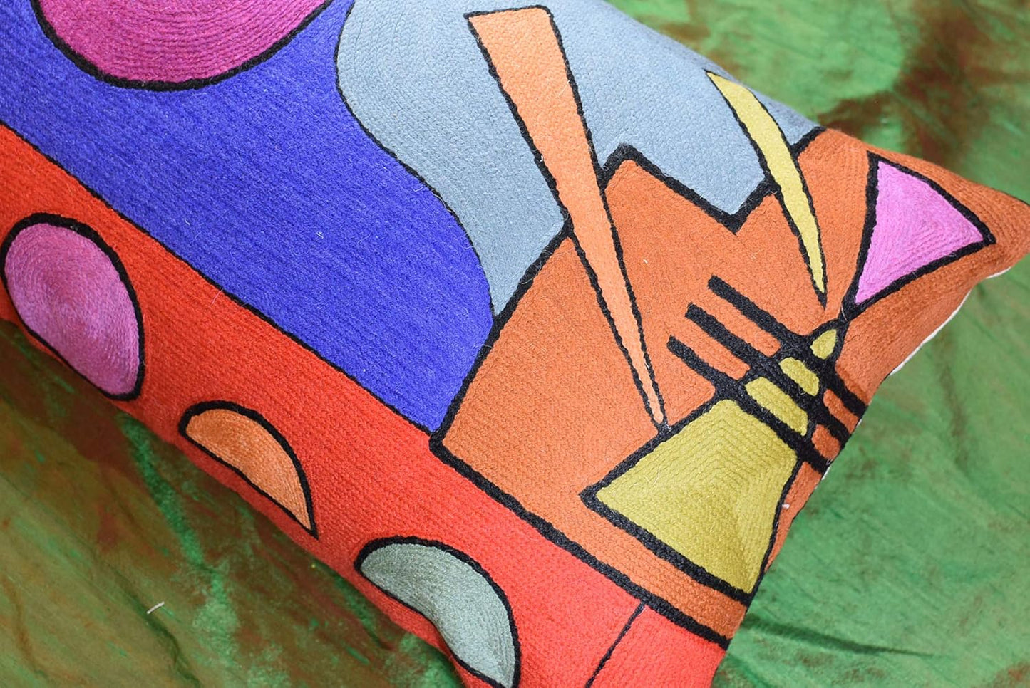 Lumbar Kandinsky Abstract Pillow Cover - Soul VI Modern Throw Pillowcase Modern Chair Cushion