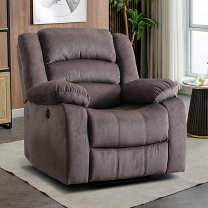 EBELLO Classic Power Recliner Chair, Oversized Electric Reclining Chair with Overstuffed Cushion