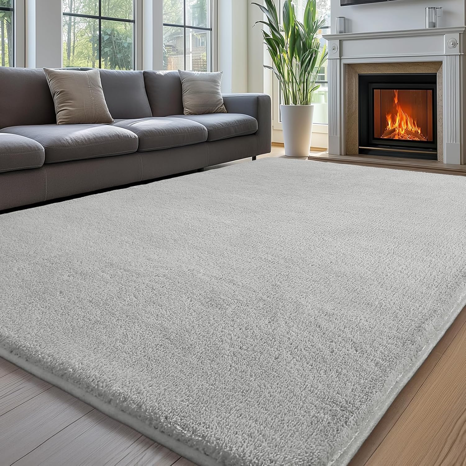 Sour Lemon 5x7 Area Rugs for Living Room, Soft Large Area Rug Fluffy Rugs for Bedroom，Machine