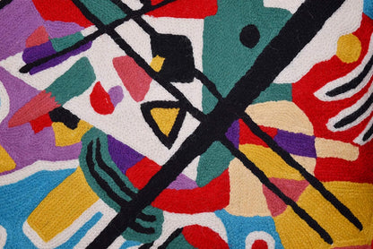 Kandinsky Modern Pillow Cover - Blue Painting | Abstract Throw Pillows | Modern Chair Cushion|