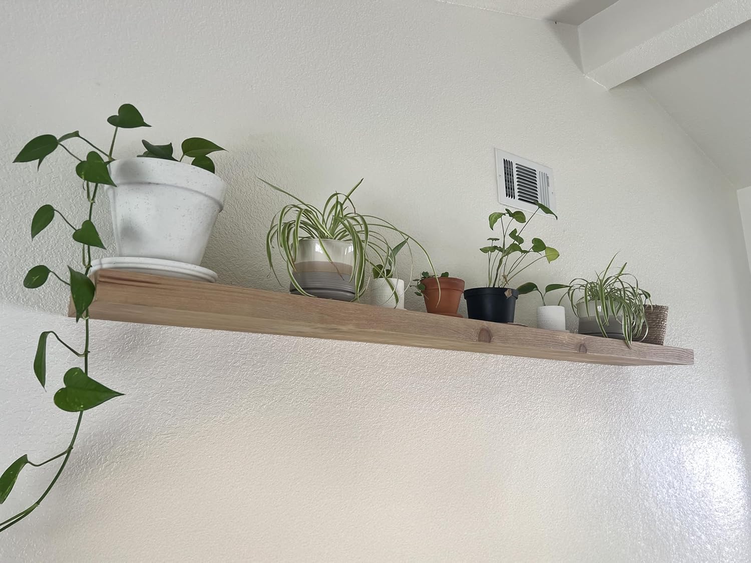 joelsantiques 60 Inch Wooden Floating Shelves for Wall - 60x6x2 in - Made of Natural Wood - Rustic
