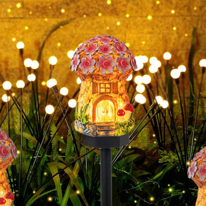 Dazzle Bright Solar Mushroom Lights Fairy Garden Lights for Home Decor Outdoor Decorative Stakes