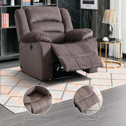 EBELLO Classic Power Recliner Chair, Oversized Electric Reclining Chair with Overstuffed Cushion