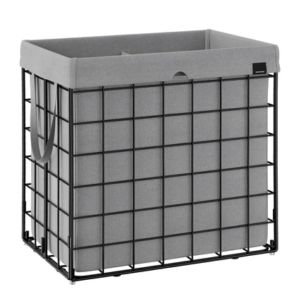 SONGMICS Laundry Hamper, 34.3 Gal. (130L) Laundry Basket, Collapsible Clothes Hamper, Removable and
