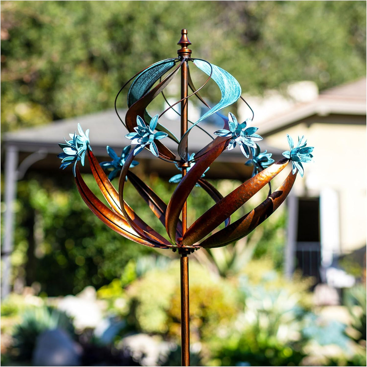 Wind Spinners Outdoor Metal - 86" Height Extra Large Kinetic Wind Spinner Sculpture for Yard and