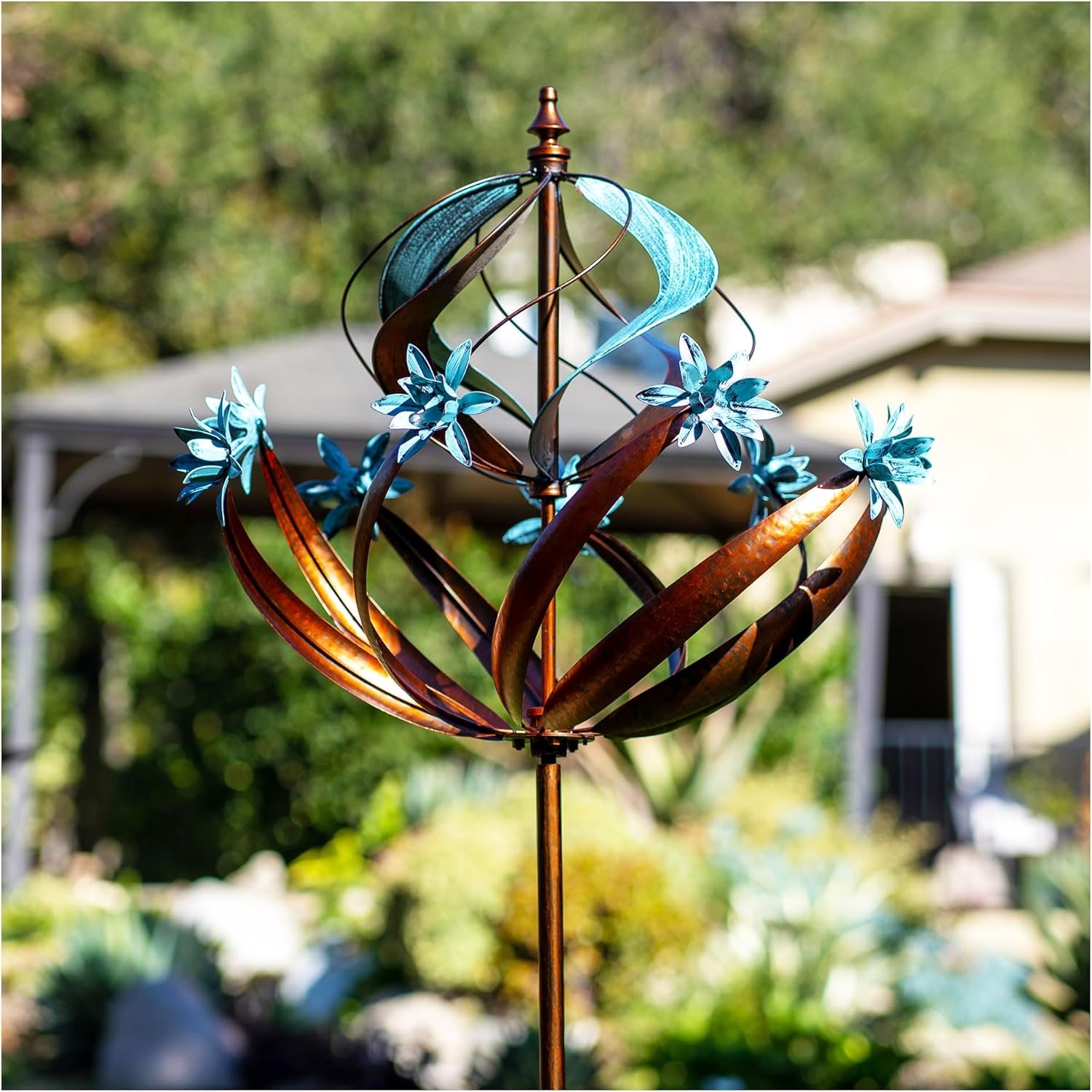 Wind Spinners Outdoor Metal - 86" Height Extra Large Kinetic Wind Spinner Sculpture for Yard and