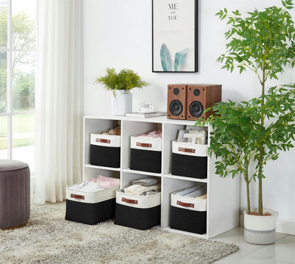 DECOMOMO Storage Baskets for Shelves - Fabric Closet Organizers and Storage Bins, Perfect Baskets