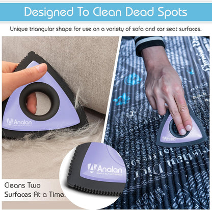 Analan Mini Pet Hair Remover for Car Detailing Supplies, Carpet Dog Hair Remover for Car Interior