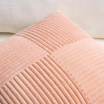 Fancy Homi 2 Packs Peach Decorative Throw Pillow Covers 18x18 Inch for Living Room Couch Bed Sofa
