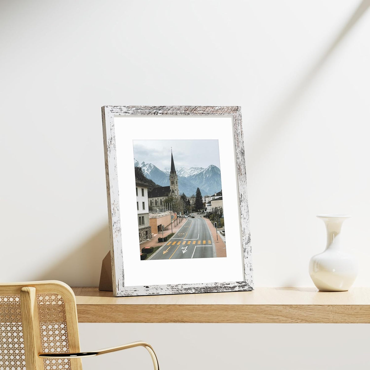 Vittanly 11x14 Picture Frames Set of 9, Shatter Resistant Plexiglass, Display 8x10 Pictures with