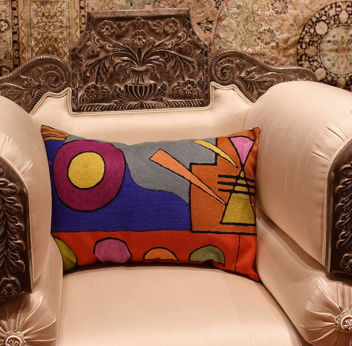 Lumbar Kandinsky Abstract Pillow Cover - Soul VI Modern Throw Pillowcase Modern Chair Cushion