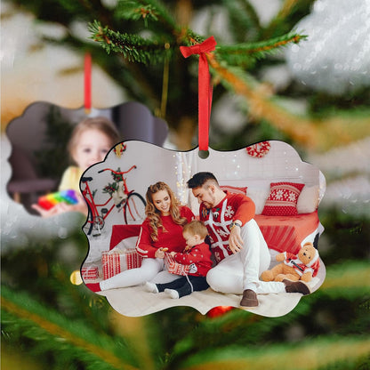 Personalized Christmas Ornaments 2025, Custom Photo Text Hanging Ornament Keepsake Gift for