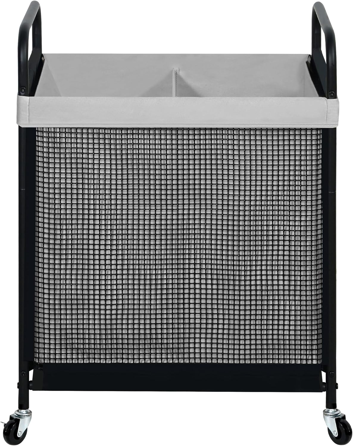 STO STO Laundry Hamper 2 Section, 100L Rolling Laundry Sorter Cart with Removable and Washable