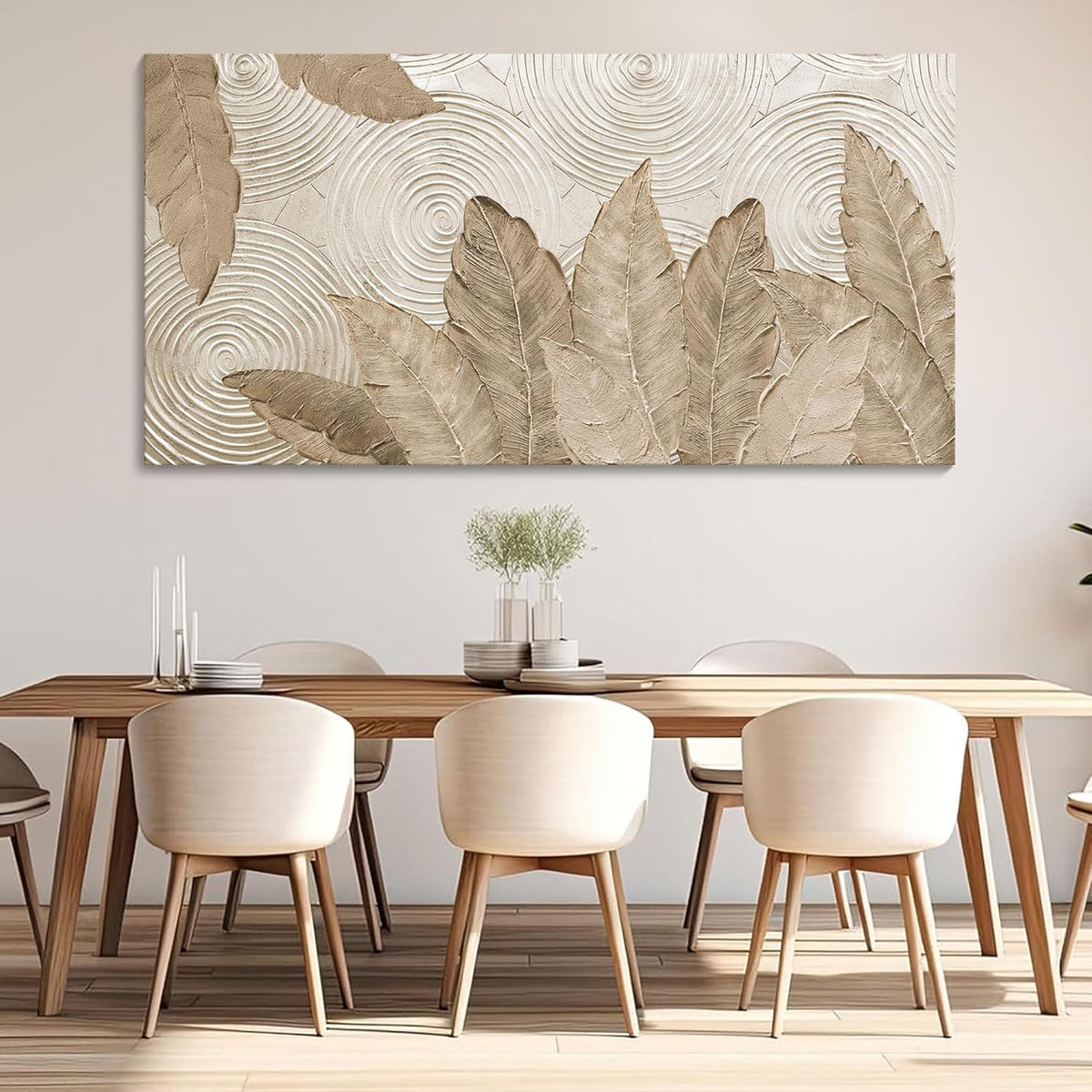 Minimalist & Modern Art for Bedroom Decor Framed Abstract Artwork for Walls Neutral & Contemporary