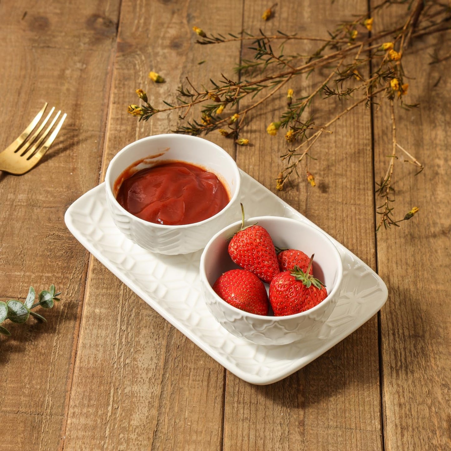 Sureasy Mini Ceramic Dipping Bowls – 4 oz, 3.5 Inch Small Bowls for Sauces & Side Dishes, Microwave