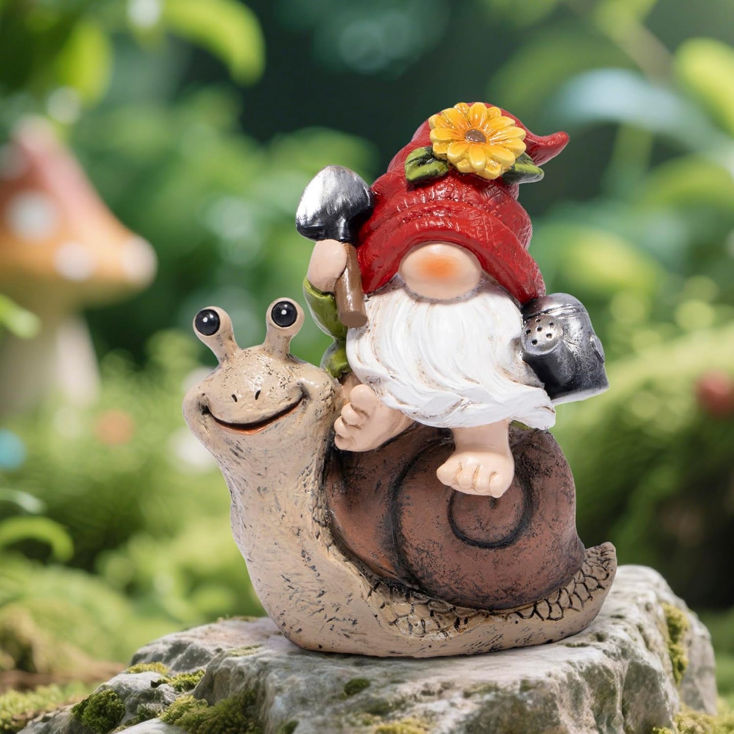 Hodao Spring Garden Gnome Decoration Flower Animal Ornaments Decor Gifts Spring Gnomes for Garden