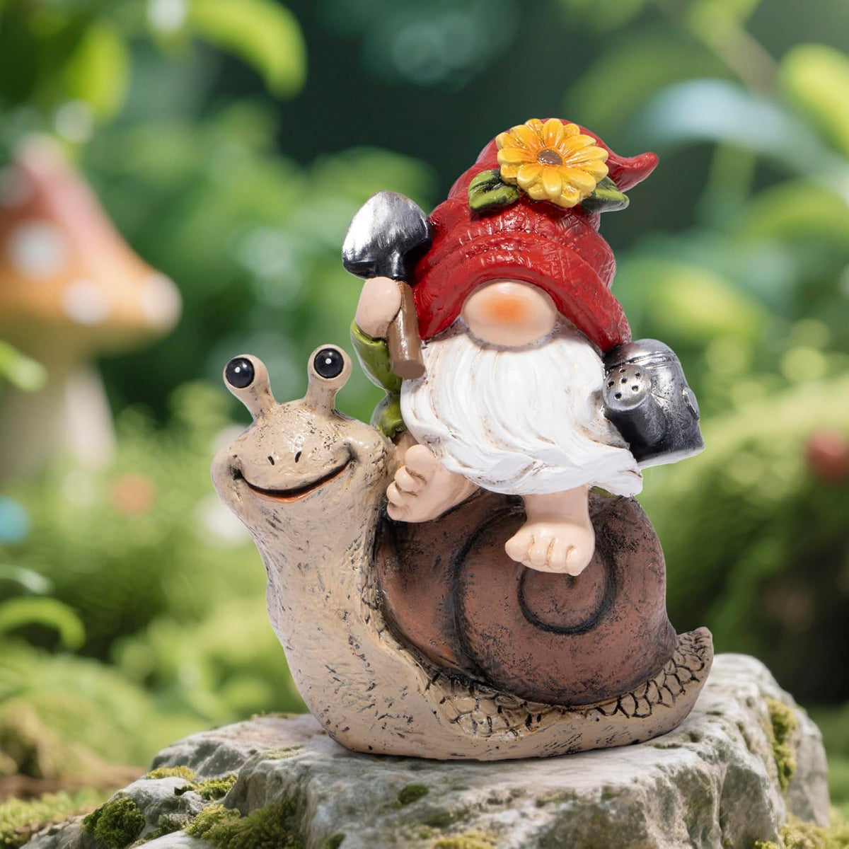Hodao Spring Garden Gnome Decoration Flower Animal Ornaments Decor Gifts Spring Gnomes for Garden