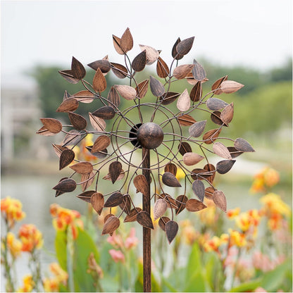 Yard Garden Wind Spinners - Large Wind Spinners Outdoor Metal, Kinetic Lawn Patio Wind Sculptures