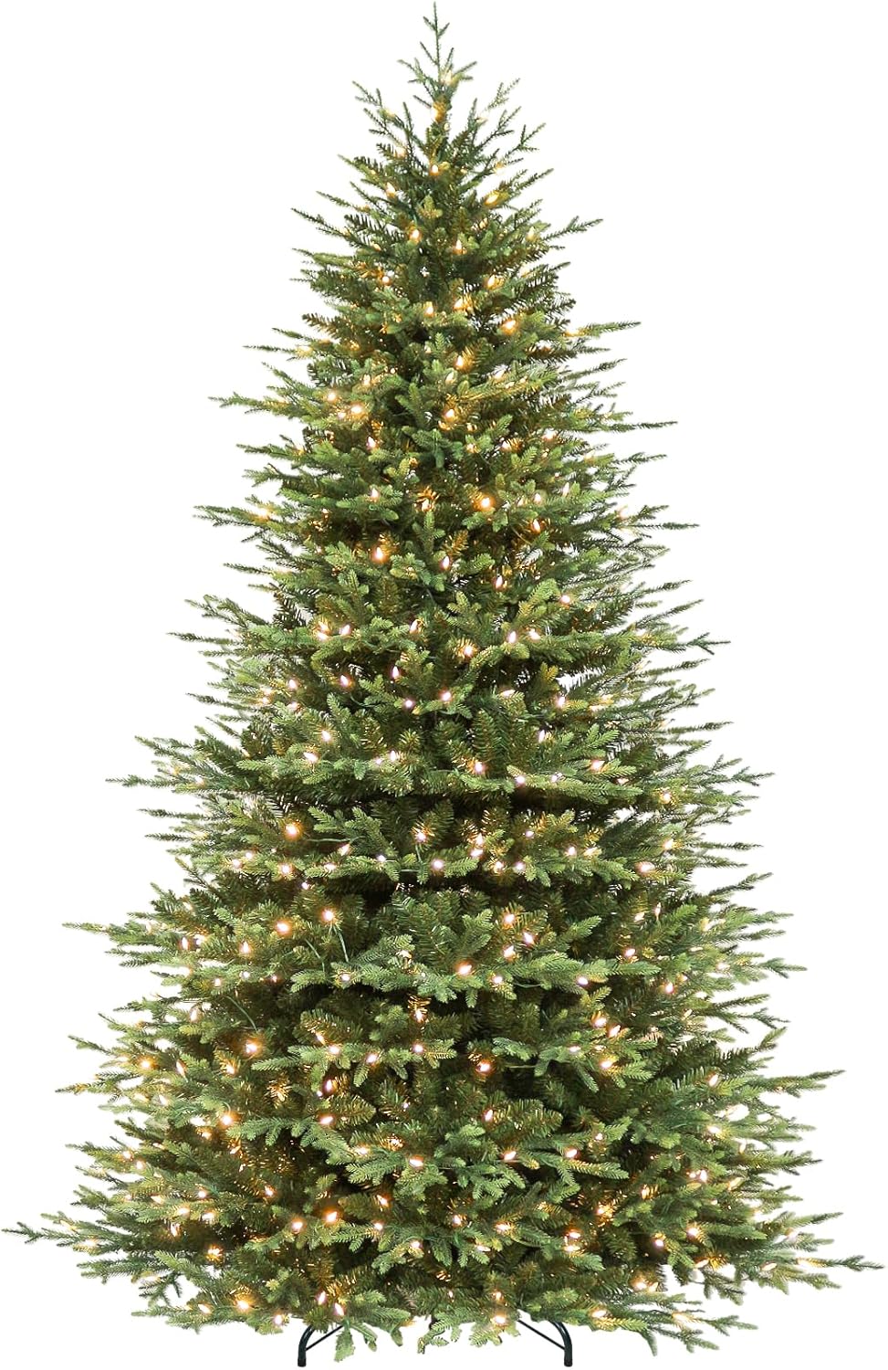 Hykolity 9 ft Prelit Artificial Christmas Tree with 5149 PE&PVC Branch Tips, 600 Warm White LED