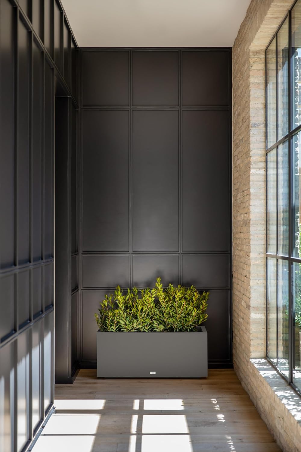 Veradek Block Series Long Box Planter - Large Rectangular Planter for Indoor or Outdoor Patio/Porch
