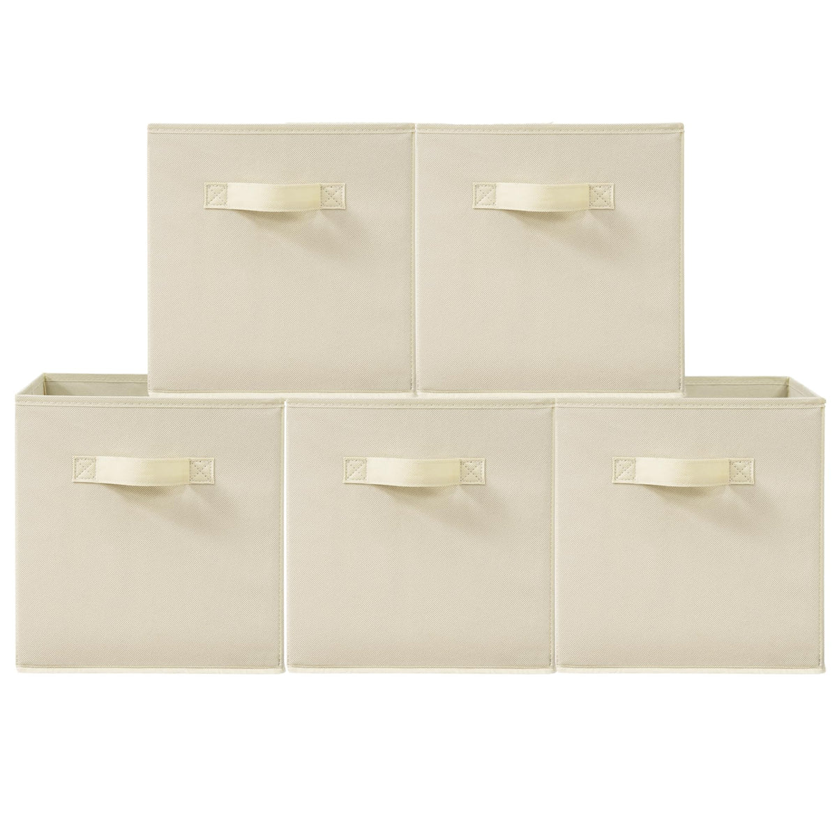 STORAGEIDEAS 11 Inch Fabric Storage Cubes, Sturdy Foldable Storage Bins, Heavy Duty Cube Organizer